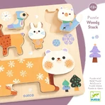 Houten puzzel schattige dieren, Djeco
