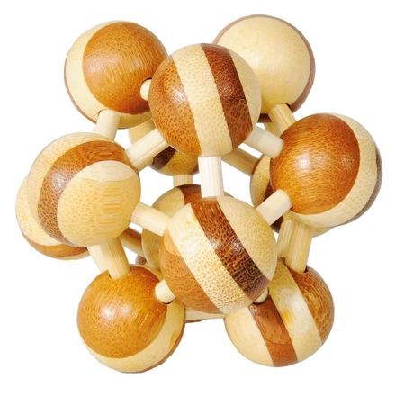 Logic game IQ Puzzle 3D Atom Atom two colors, Fridolin