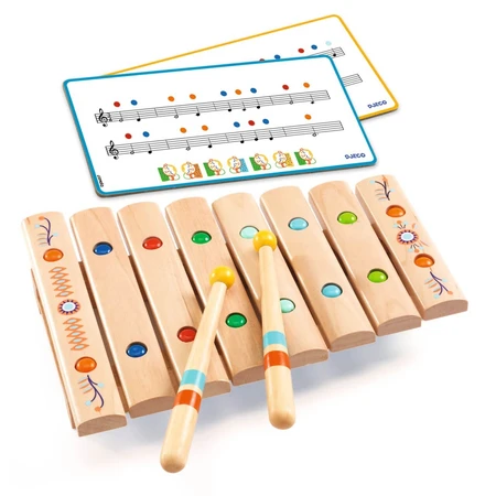 Instrument de musique Xylophone en bois, Djeco