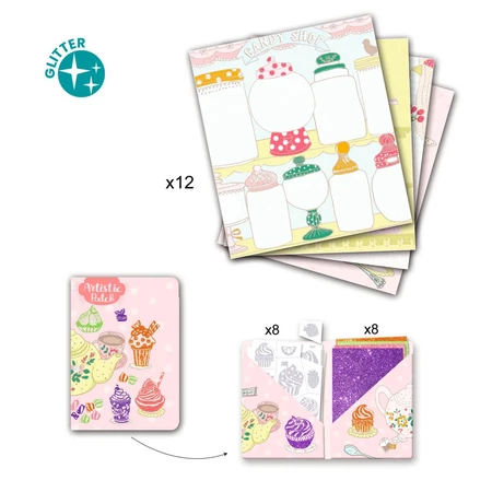 Jeu de paillettes créatif Délices, Djeco