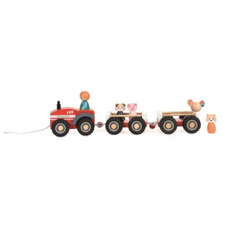 Tractor with trailer and figurines, Egmont toys