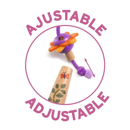 Cuerda de saltar ajustable Florita, Djeco