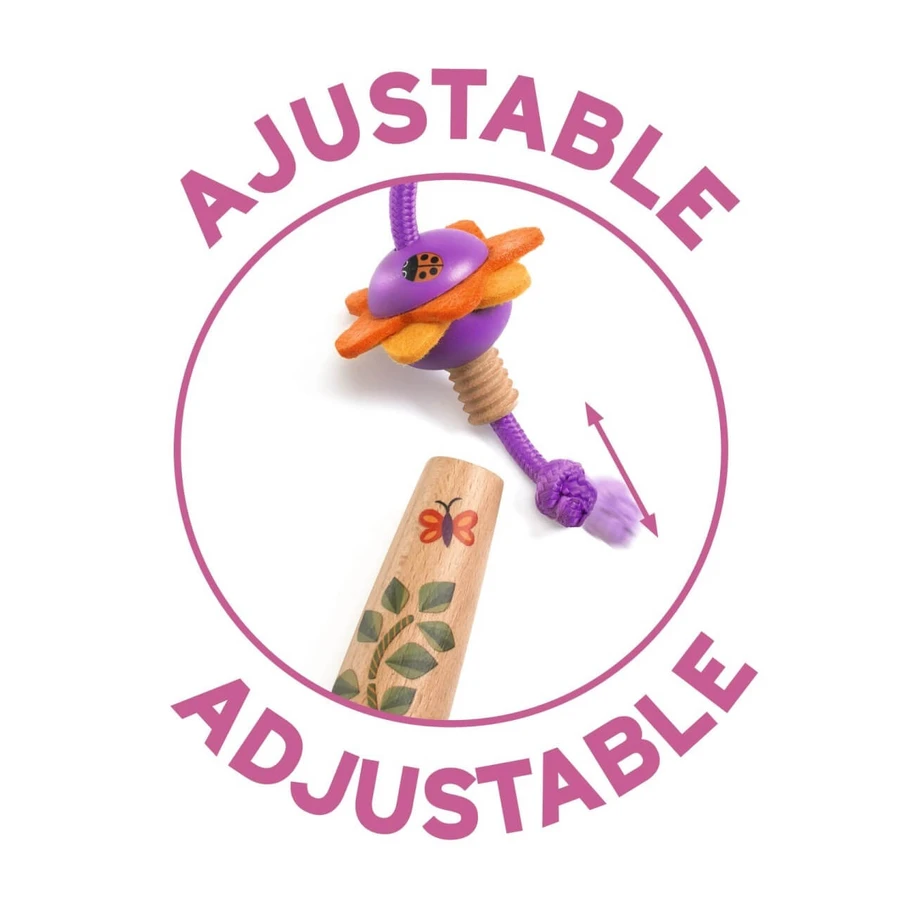 Cuerda de saltar ajustable Florita, Djeco