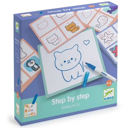 Spel Eduludo Teken stap voor stap Babies & Co, Djeco