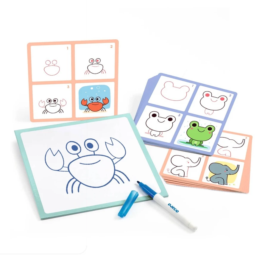 Spel Eduludo Teken stap voor stap Babies & Co, Djeco