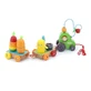 Juguete de madera para tirar y apilar - Tractor con actividades - Vilac