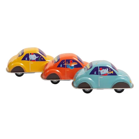 Coche de juguete de metal rojo Moulin Roty