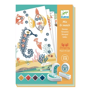 Jeu de tampons créatifs Animaux surprenants, Djeco