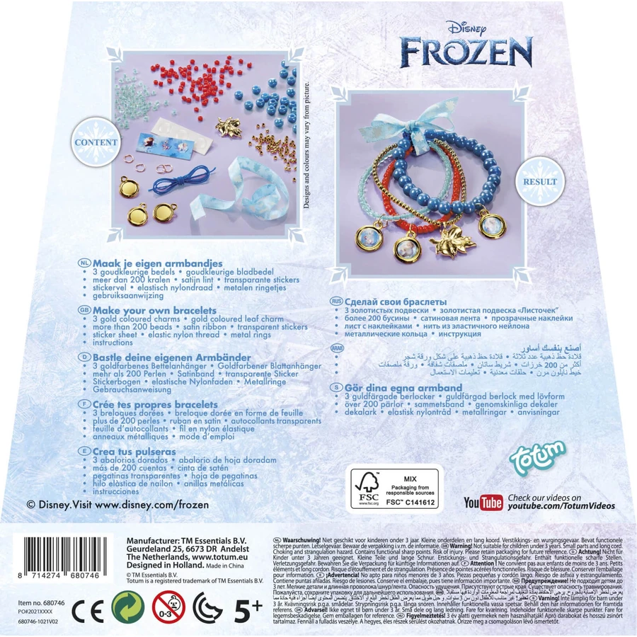 Set DIY creativo pulseras míticas Disney Frozen