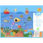 Repositionable stickers By sea and by land, Djeco