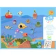 Herpositioneerbare stickers Over zee en over land, Djeco