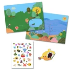 Repositionable stickers By sea and by land, Djeco