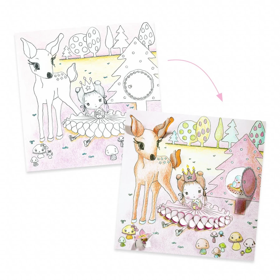 Pupi's Surprises Coloring Boards, Djeco