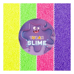 Purpurina mineral para slime, Neon Dust, 4 colores, 32 g
