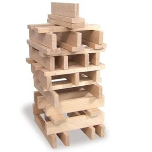 Set 100 de piese lemn - Batibloc - Vilac