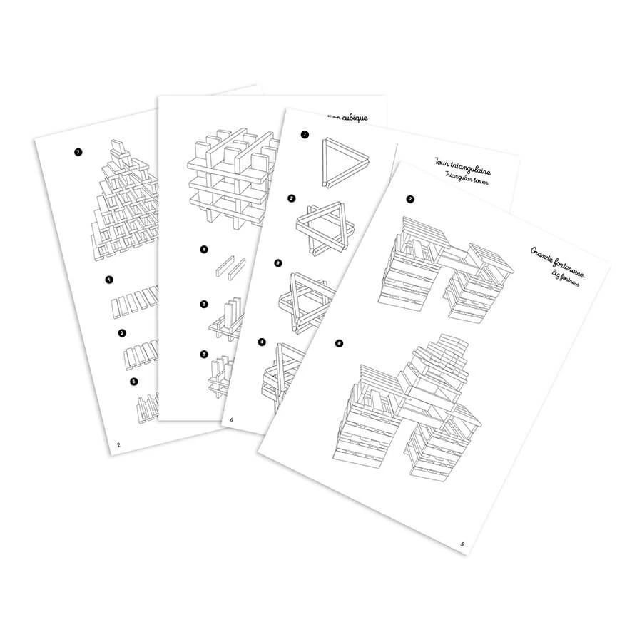Set 100 de piese lemn - Batibloc - Vilac