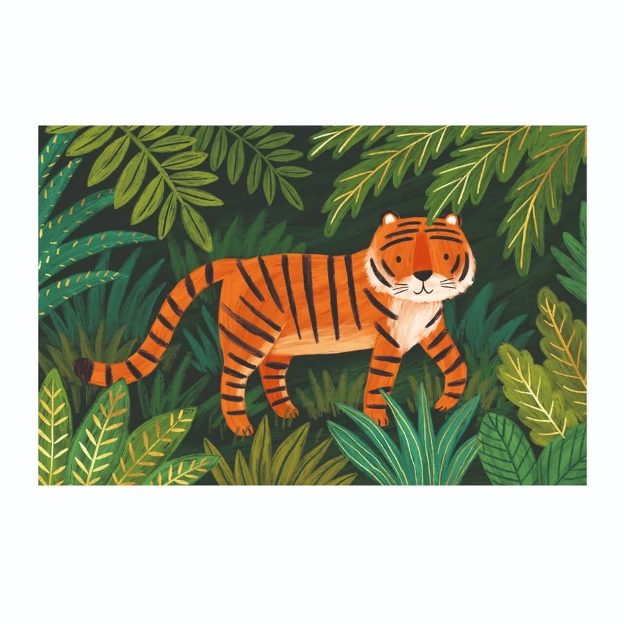 Jungle dieren uitnodigingsset, Djeco