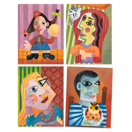 Creative workshop Square head Inspired by Picasso, Djeco