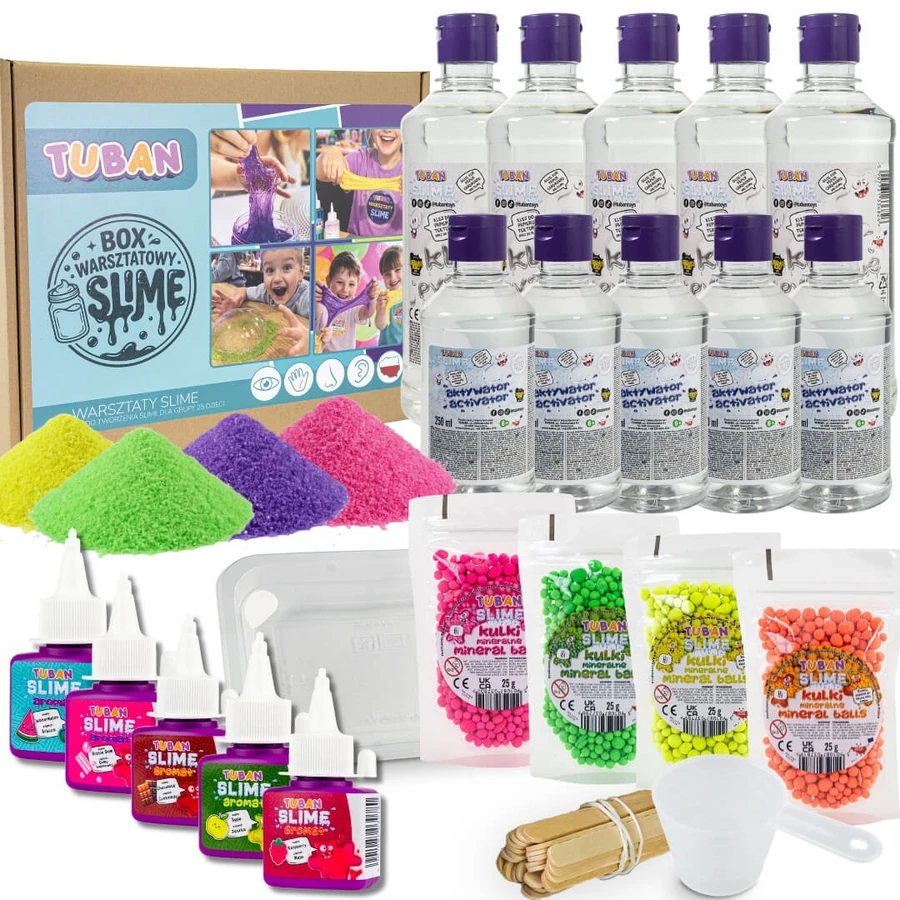 Juego para taller de slime, 25 niños