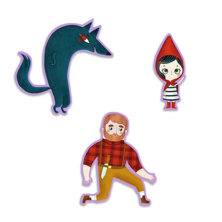 Puzzle del cuento de Caperucita Roja, Djeco