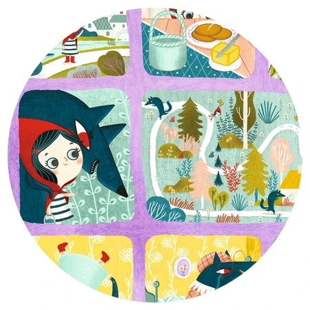 Puzzle del cuento de Caperucita Roja, Djeco