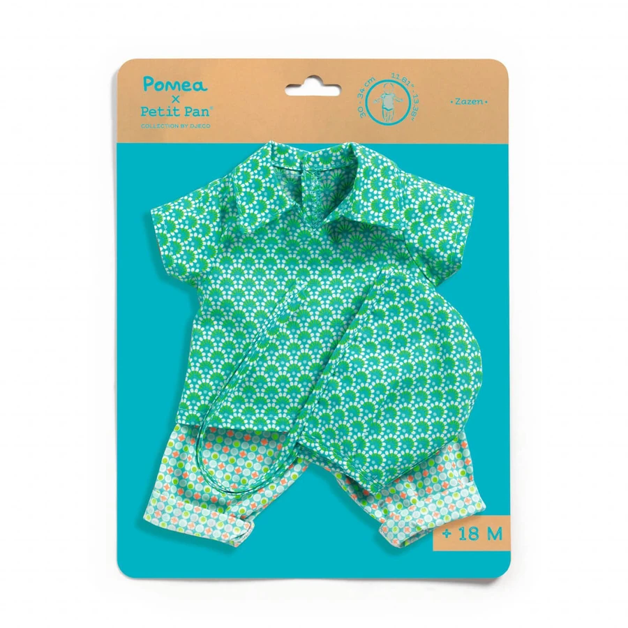 Zazen Petit Pan Puppen Puppen Wickelauflage, Djeco