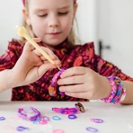 Creative set of colorful elastic bracelets, Disney Princess