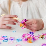 Creative set of colorful elastic bracelets, Disney Princess