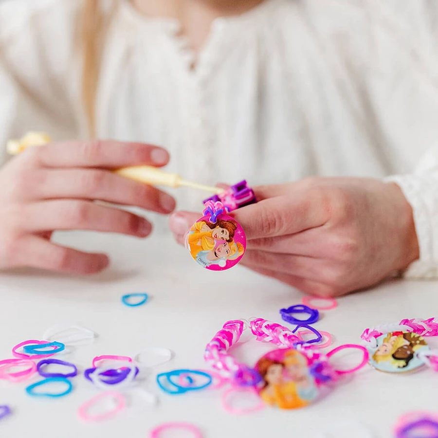 Creative set of colorful elastic bracelets, Disney Princess