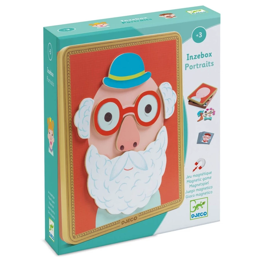 Creative magnetic game Portraits, Djeco