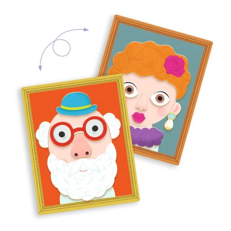 Creative magnetic game Portraits, Djeco