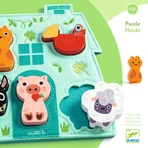Wooden puzzle with felt base, Djeco