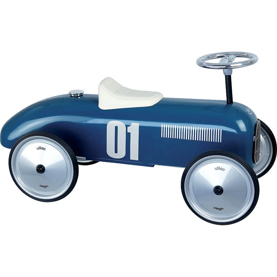 Ride-On Vintage Metalen Auto - Navy - Vilac