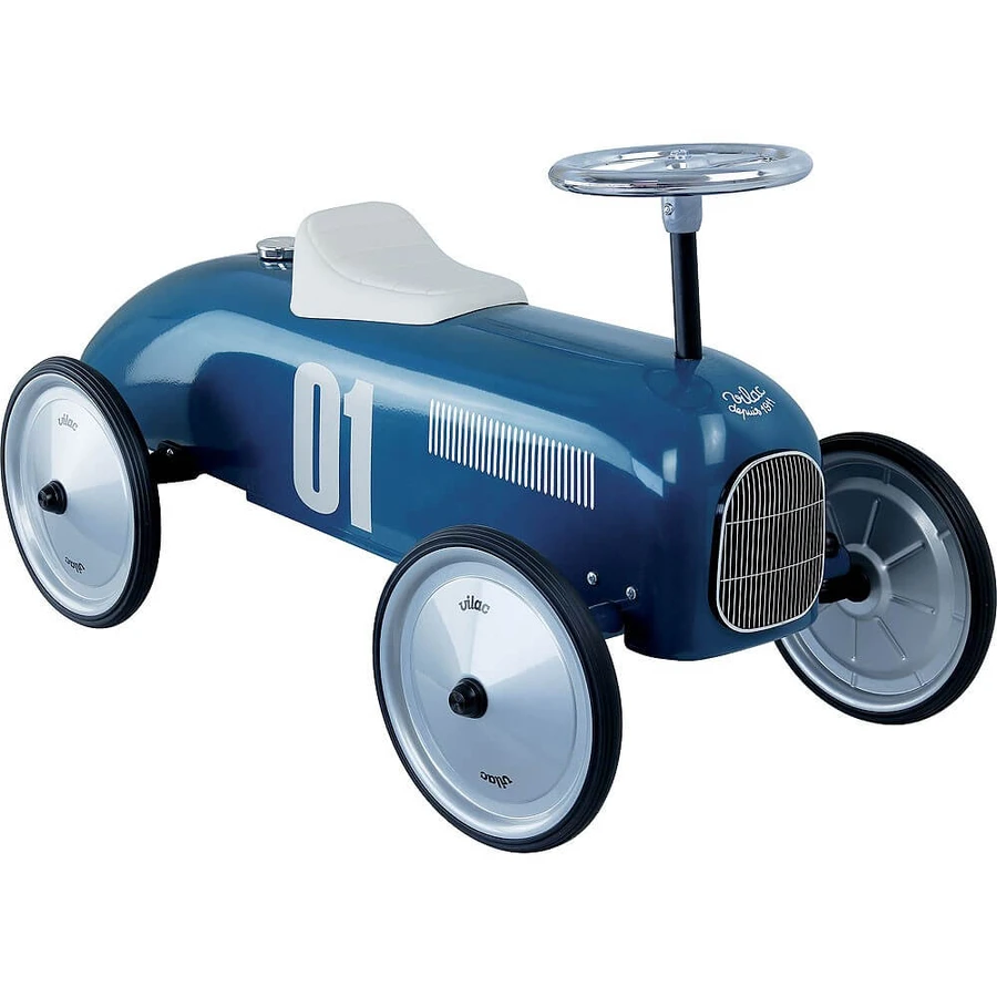 Ride-On Vintage Metalen Auto - Navy - Vilac