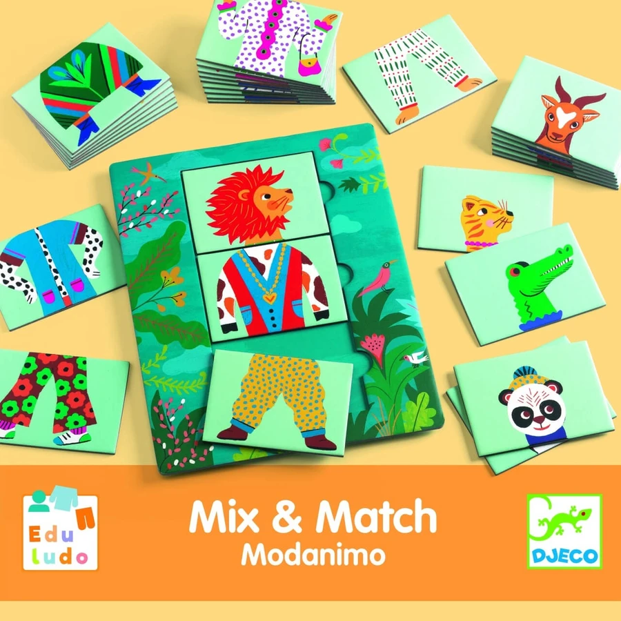 Spiel Eduludo Mix & Match Modanimo, Djeco