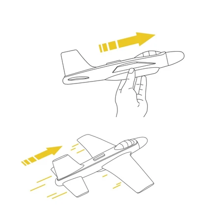 Planeador - Avión de espuma, Djeco