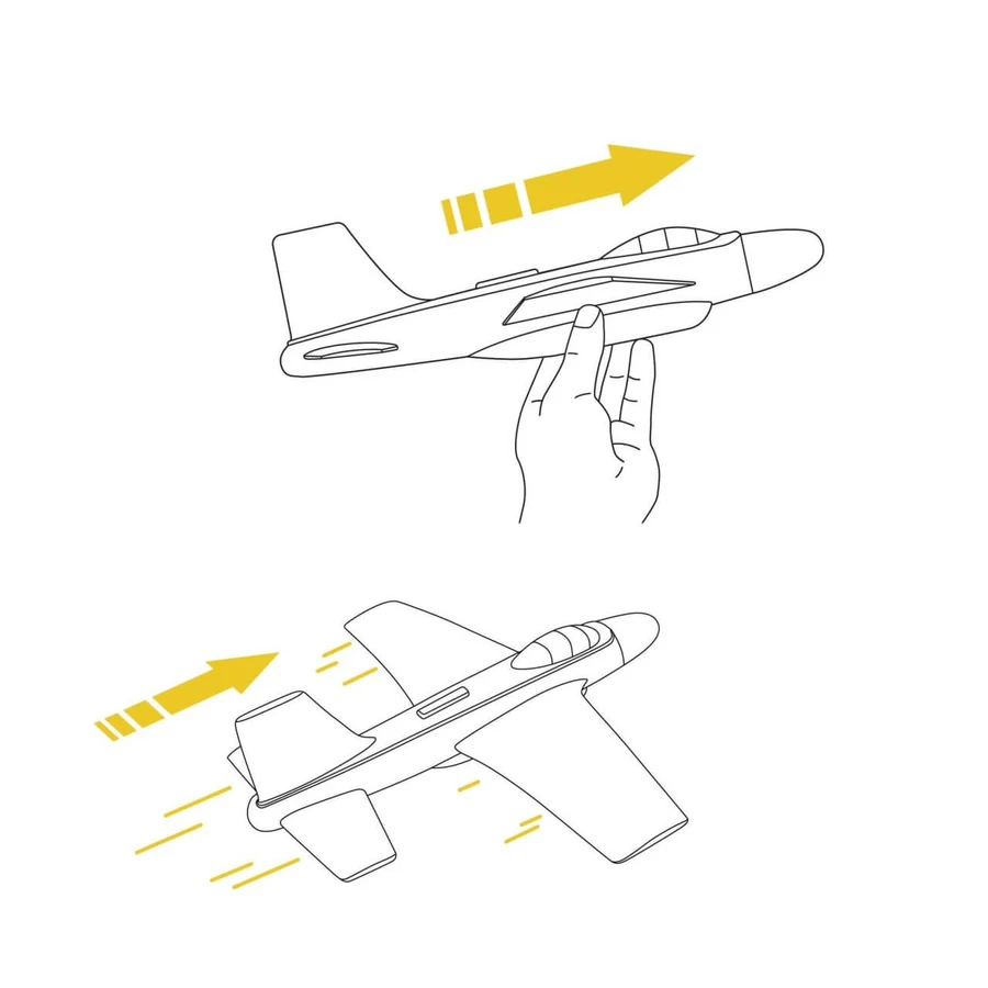 Planeador - Avión de espuma, Djeco