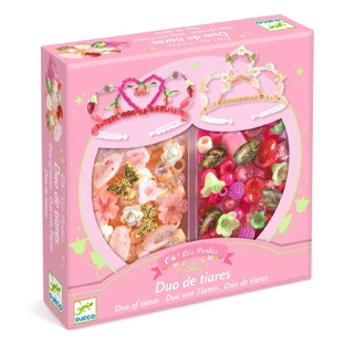 Creatieve set roze tiara's, Djeco