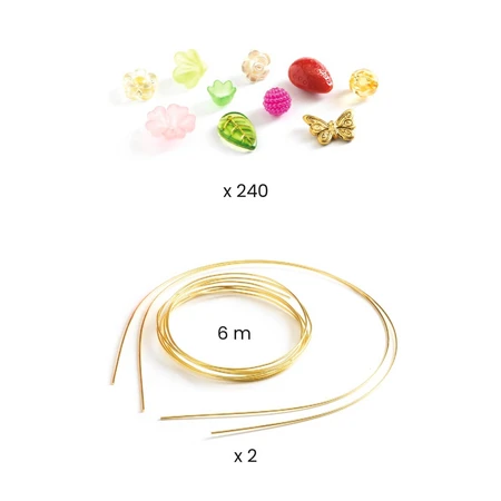 Creatieve set roze tiara's, Djeco