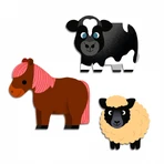 Premiers autocollants Animaux de la ferme, Djeco