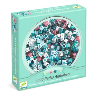 Perles de lettres argentées, Djeco