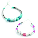 Perles de lettres argentées, Djeco
