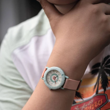 Zeigeruhr mit rosa Tinte, Djeco
