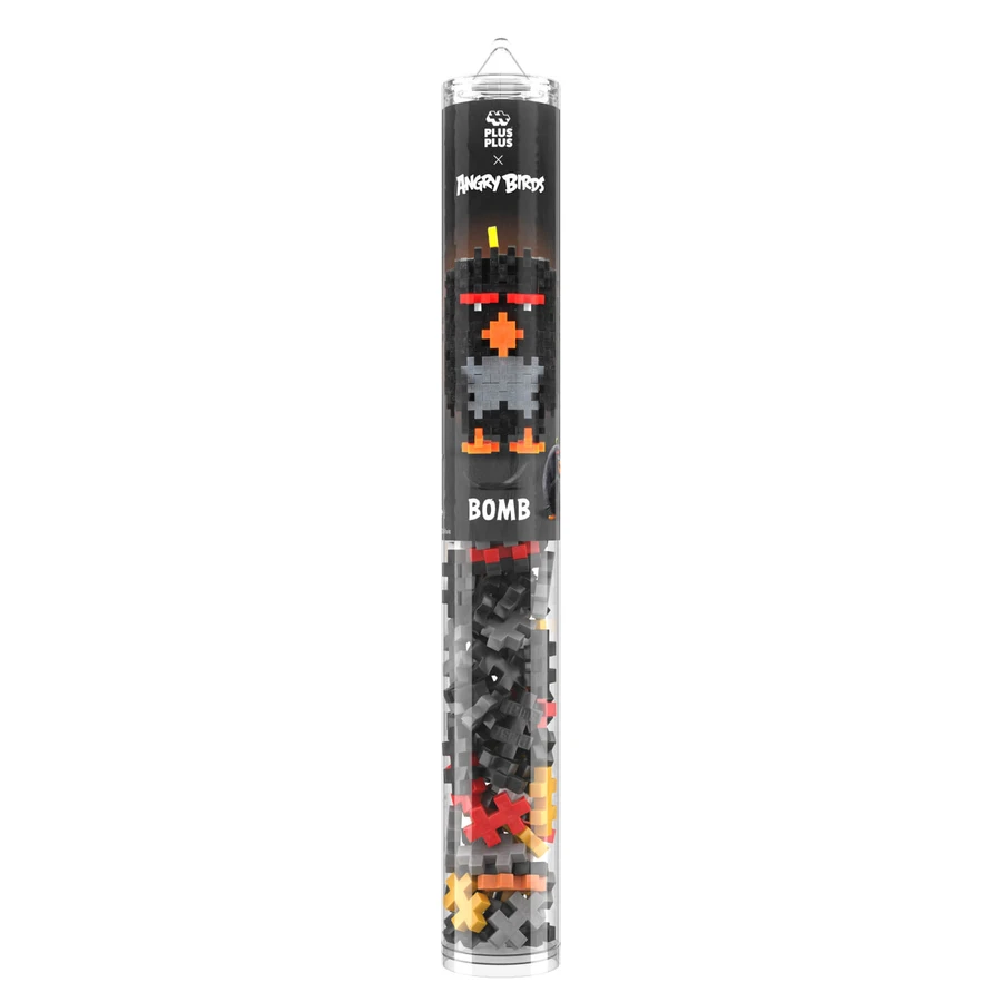 Juego de construcción Plus-Plus, tubo de 110 piezas, Angry Birds BOMB
