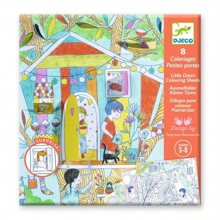 Tableros para colorear con sorpresas Nina's Games, Djeco