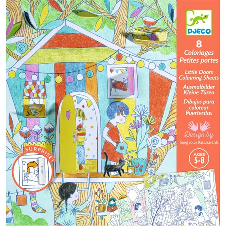 Tableros para colorear con sorpresas Nina's Games, Djeco