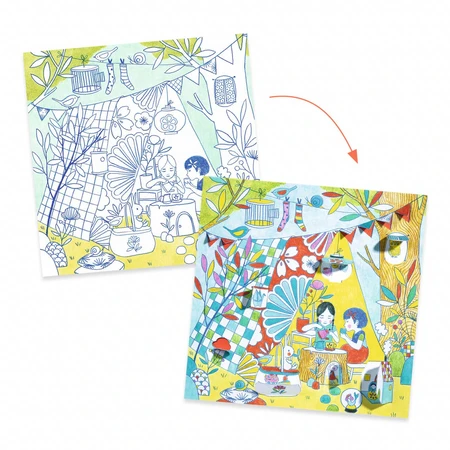 Tableros para colorear con sorpresas Nina's Games, Djeco