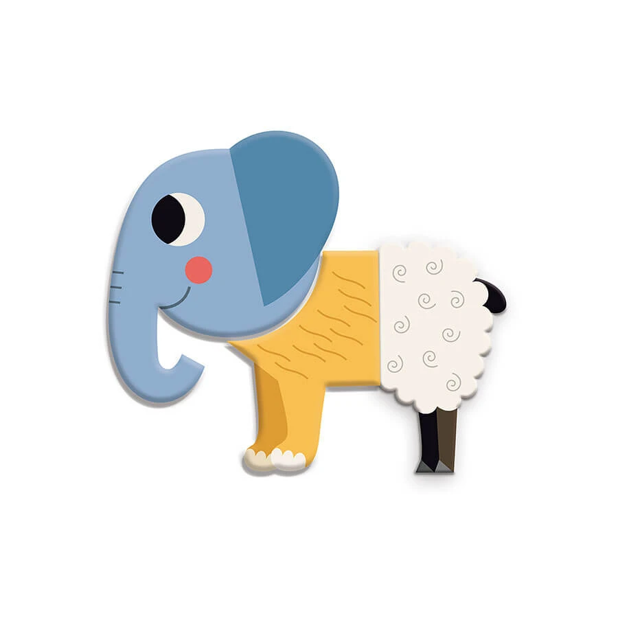 Divertidos animales magnéticos de madera - 30 piezas - Vilac