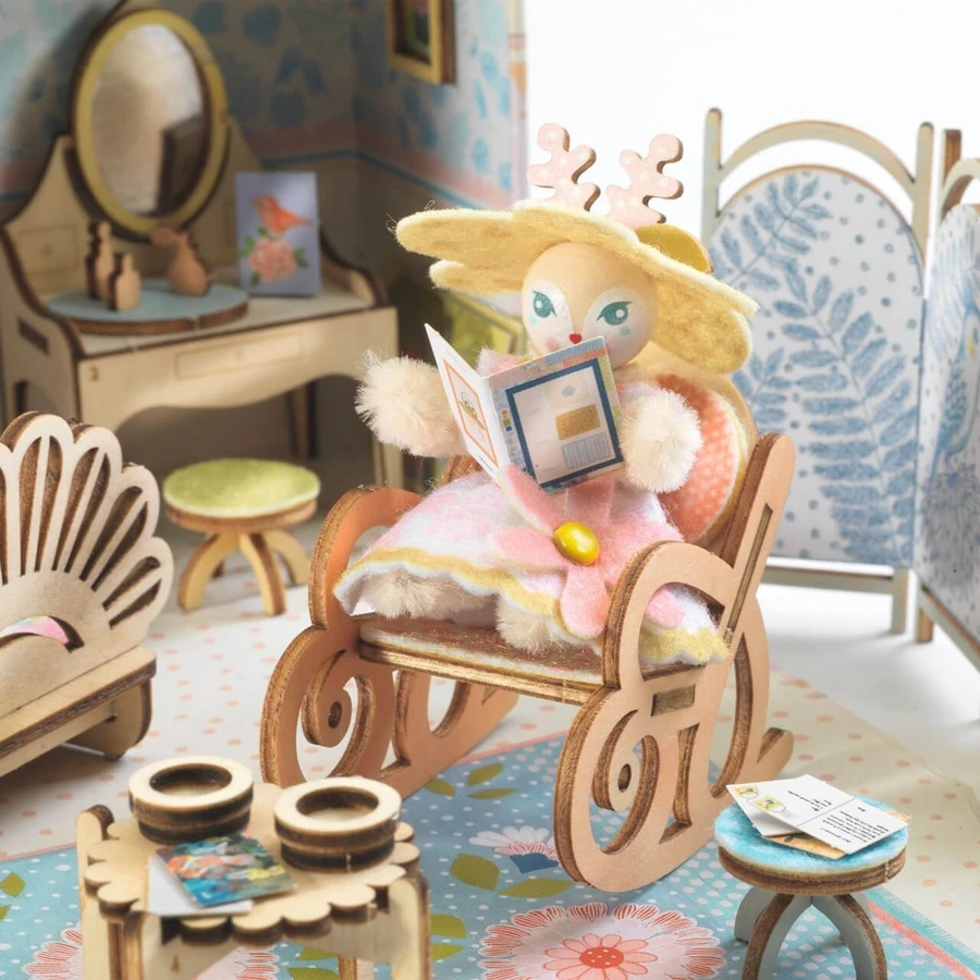 Miniature house to assemble and color Alba, Djeco