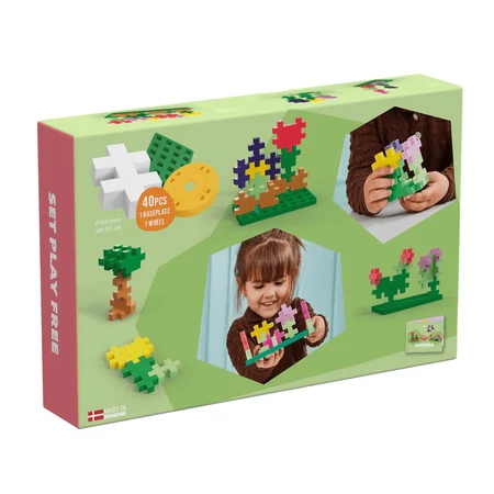 Jeu de construction Plus-Plus, 40 grandes pièces, fleurs